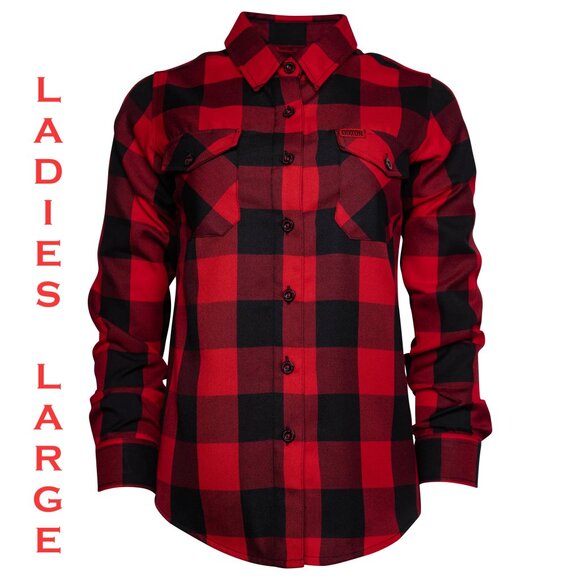 DIXXON FLANNEL - REDRUM 10 YR Flannel Shirt - Women's Large - Picture 1 of 9